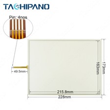 1PC for Panel 800 PP845A Digitized Glass with Protective Film Touch Screen