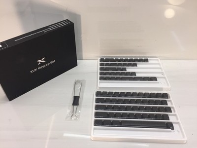 XVX 84-Key Keycap Set | Topographic Map Design | Black PBT | Mechanical Keyboard