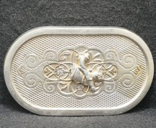 XA09151 VERY COOL VINTAGE 1970s  COWBOY RIDING BULL  WESTERN MENS BELT BUCKLE