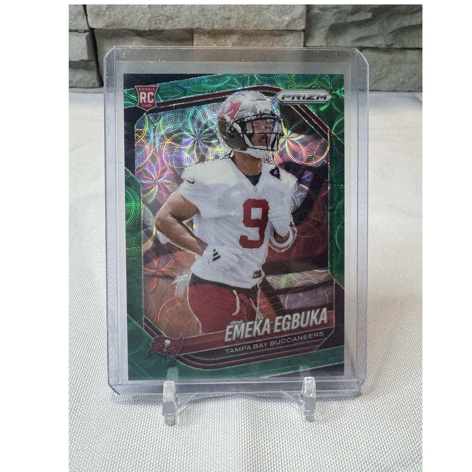 Panini Prizm Green Scope Rookie Emeka Egbuka Buccaneers #351 /75 2025