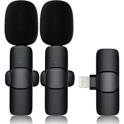 3 in 1 Wireless Clip-on Microphones for iPhone, Camera ', iPad, Mini Microphone 