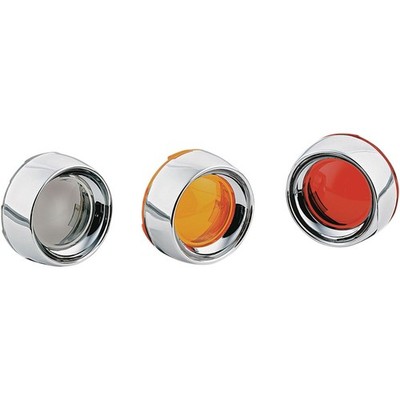 Kuryakyn Deep Dish Bezels - Chrome/Smoke Lens 2107