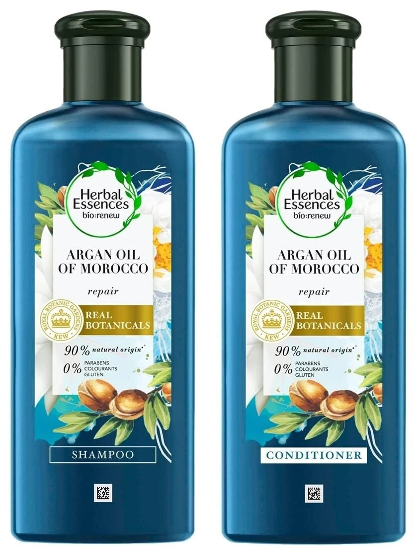 Herbal Essences Argan Oil Morocco Hair SHAMPOO 400ml Hair CONDITIONER 400ml