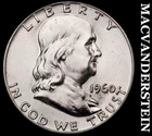 1960 Silver Franklin Half Dollar - Choice Gem Brilliant Unc+++  Lustrous  #i1862