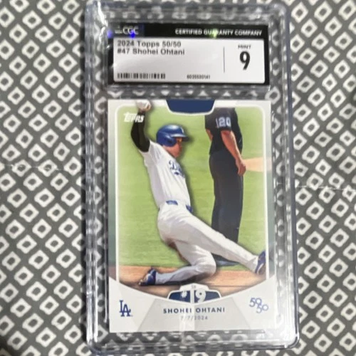 Topps 2024 50/50 Club #47 Shohei Ohtani Dodgers CGC 9 Baseball Card