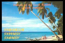 QSL Radio Card 5N0 / OK1JR Lagos Nigeria 1999 Dxpedition - J315