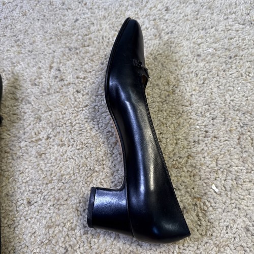 Salvatore Ferragamo Damenschuhe Größe 7,5 schwarz Leder flach S8507 - Bild 11 von 12