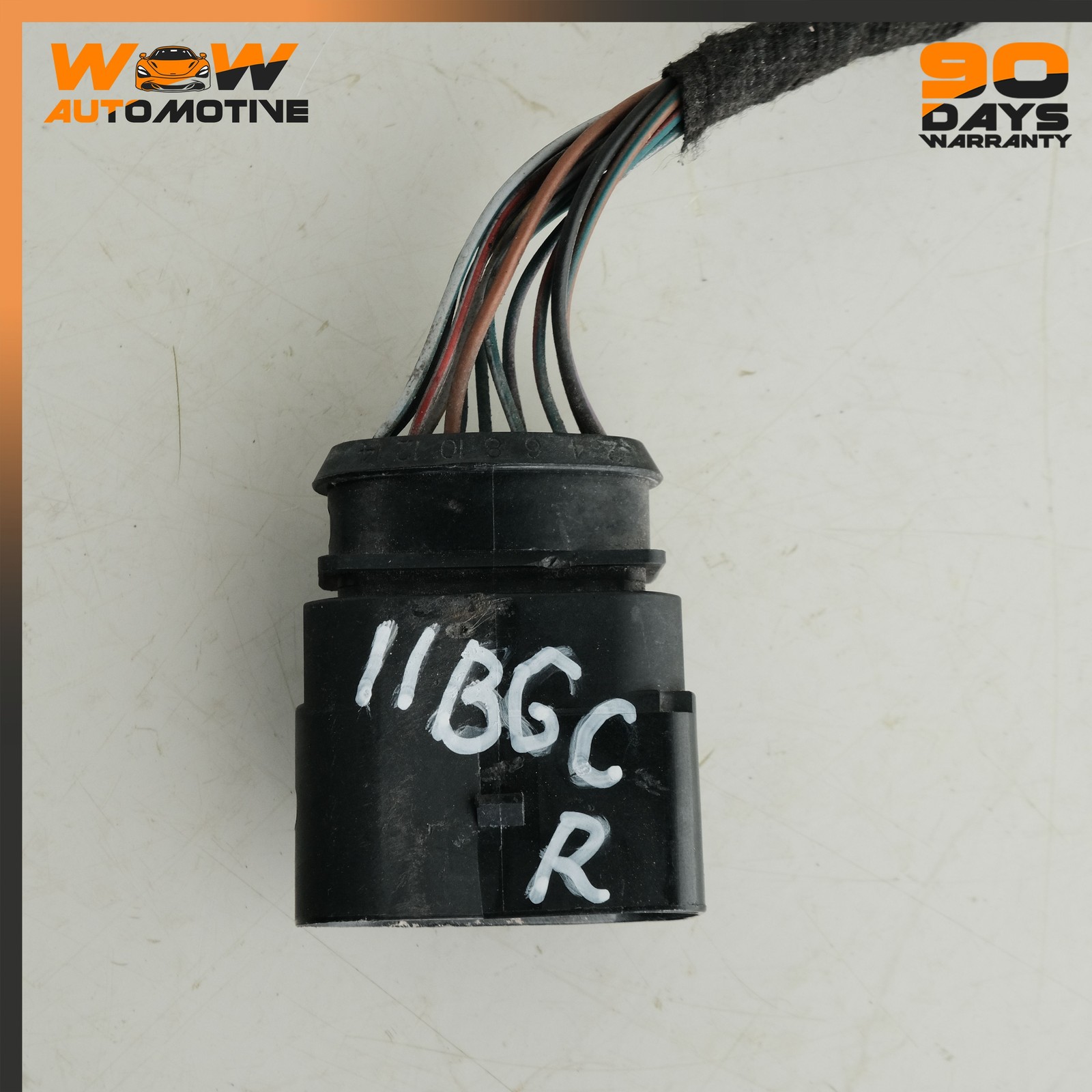 Bentley Continental GT 2010-2012 Rear Bumper wiring harness with parking sensor P/N 3W0971104G
