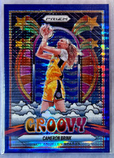 Cameron Brink 2025 Panini Prizm WNBA Blue Pulsar Prizm Groovy Insert Card-#/199
