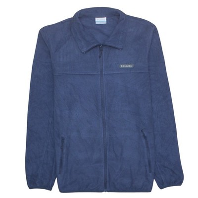 Columbia Damen Fleecejacke blau Full Zip Größe L Outdoor Wear