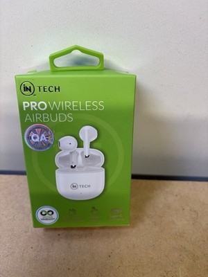 In Tech Pro Wireless Airbus Headset mit Mikrofon Bluetooth Weiß Neu in OVP