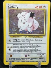Pokemon TCG Clefairy 5/102 Holo Rare Base Set Unlimited Pokemon HP 506
