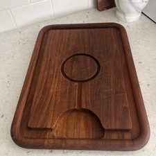 Vintage MCM Goodwood Teak cutting board Tray Cheese Snack Board 70s