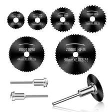 Drill Saw Blades for Dremel Rotary Tool 6Pcs Black Manganese Steel 