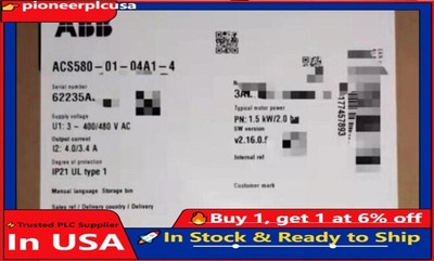 1PC New ABB ACS580-01-04A1-4 Inverter ACS5800104A14 Fast Shipping
