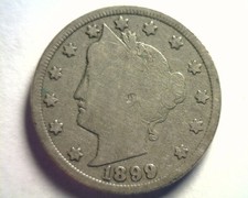 1899 LIBERTY NICKEL GOOD G NICE ORIGINAL COIN FROM BOBS COINS FAST 99c SHIPMENT