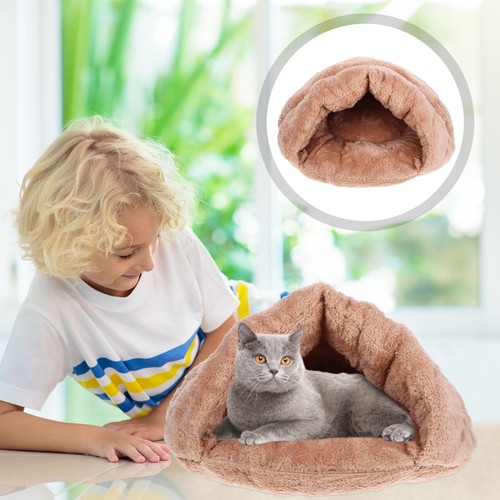 2 PCS Portable Cat Nest Pet Cave Bed Warm Small Animals Cat-pleasing Beds Dog - Picture 3 of 12