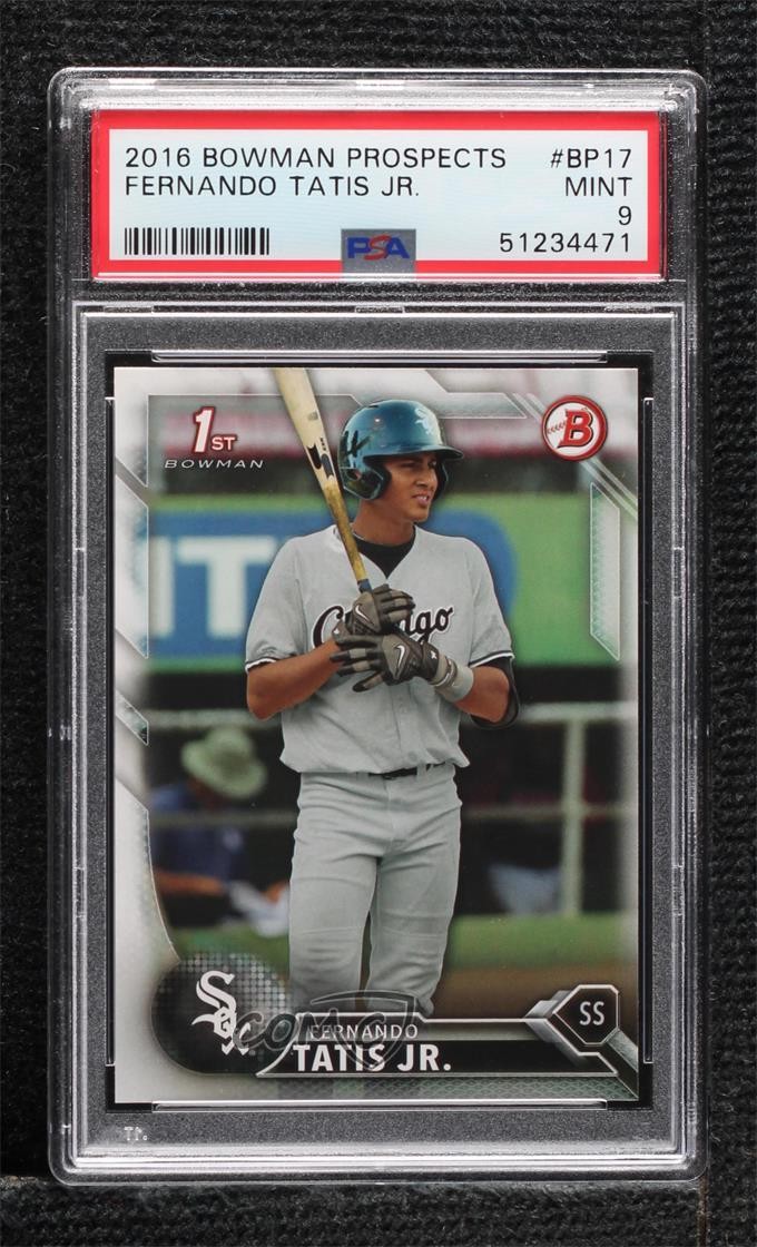 2016 Bowman Prospects Fernando Tatis Jr #BP17 PSA 9 MINT hd2