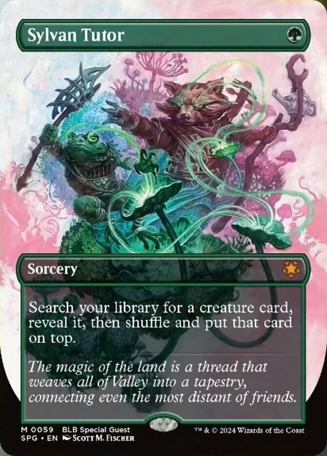 [1x] Sylvan Tutor - Foil - Borderless Near Mint, English Special Guest MTG Magic