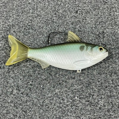 LIVETARGET Gizzard Shad Medium Slow Sink Swimbait 4.5'' 1oz - Green Bronze