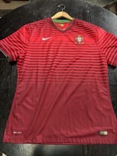 Nike Portugal National Team Soccer Jersey 2014 Dri-Fit Red Green 2XL