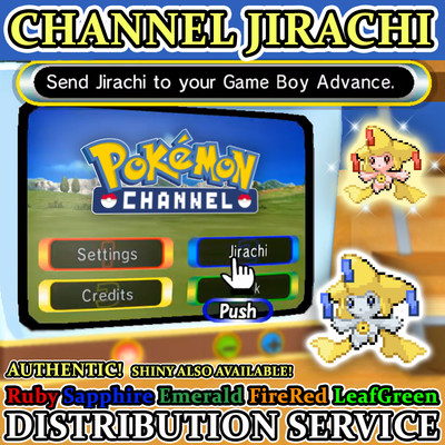 Pokemon Channel Authentic Jirachi Event Distribution Service for RSE & FRLG