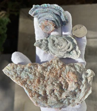 USA SALE SEE VIDEO 150g LOT 3 LARGE OCCO AGATE ANGEL AURA DRUZY SPARKLY SPECIMEN