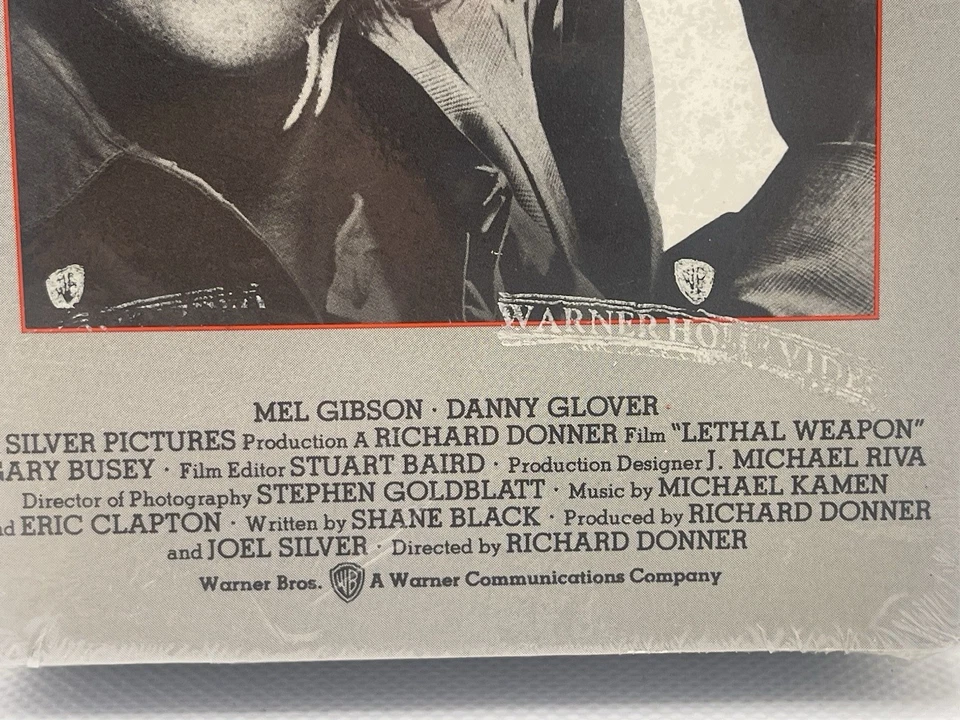 *SEALED FIRST RELEASE! - 1987 Lethal Weapon VHS White Watermarks - Mel Gibson - Image 4 of 4