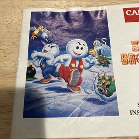 Sistema de entretenimiento Nes Snow Brothers manual solo Nintendo