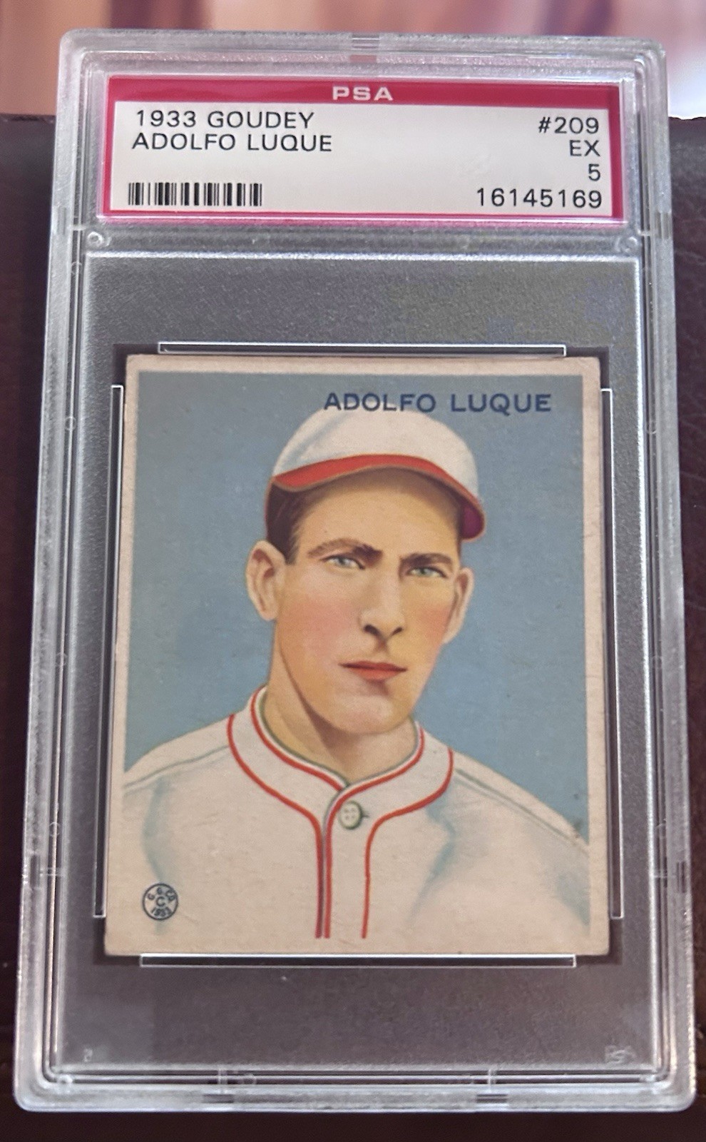 1933 Goudey #209 Adolfo Luque PSA EX 5 *Giants*