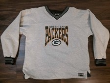 Vintage 90  s Green Bay Packers Sweatshirt Spell out Size L By Legends USA Made