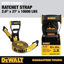 2 in. x 27 ft. Heavy-Duty Ratchet Tie-Down Strap 10,000 lbs. Break Strength