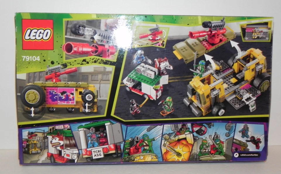 LEGO TMNT 79104 ~ The Shellraiser Street Chase 620pcs. NEW Sealed Box - Image 2 of 4