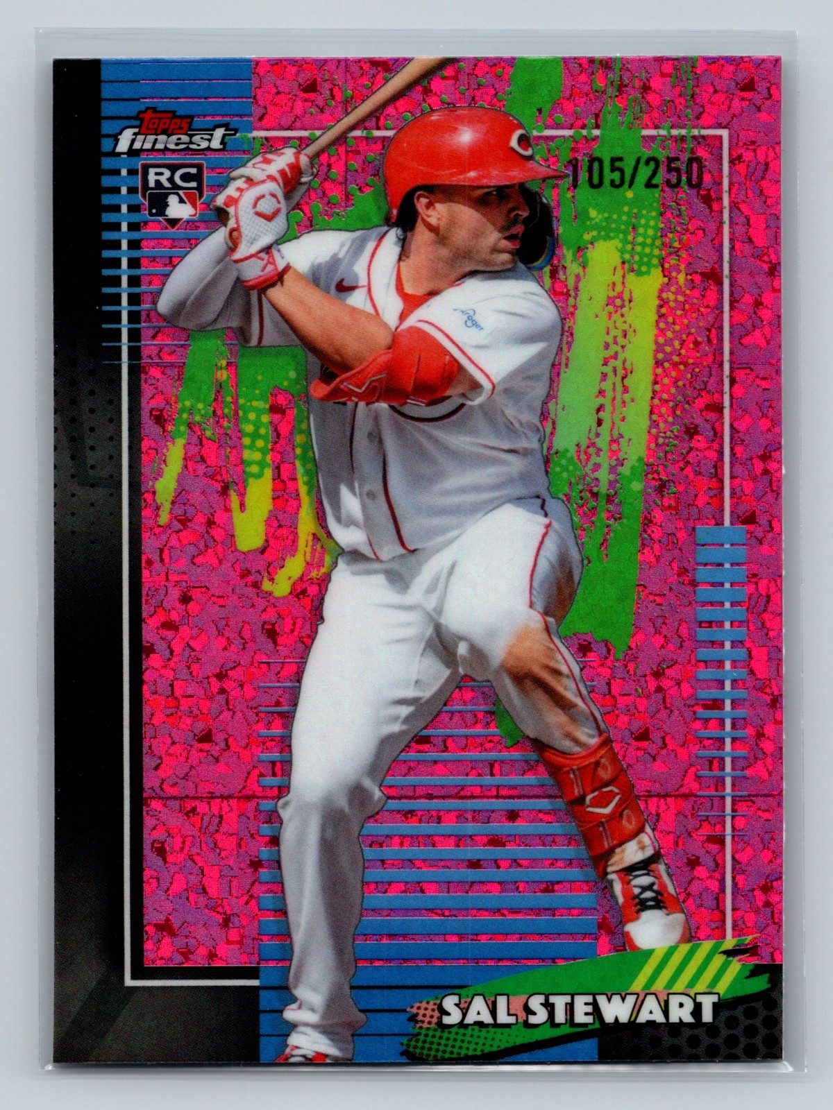 Sal Stewart 2026 Topps Finest Common Pink Mini Diamond Refractor RC /250 #39