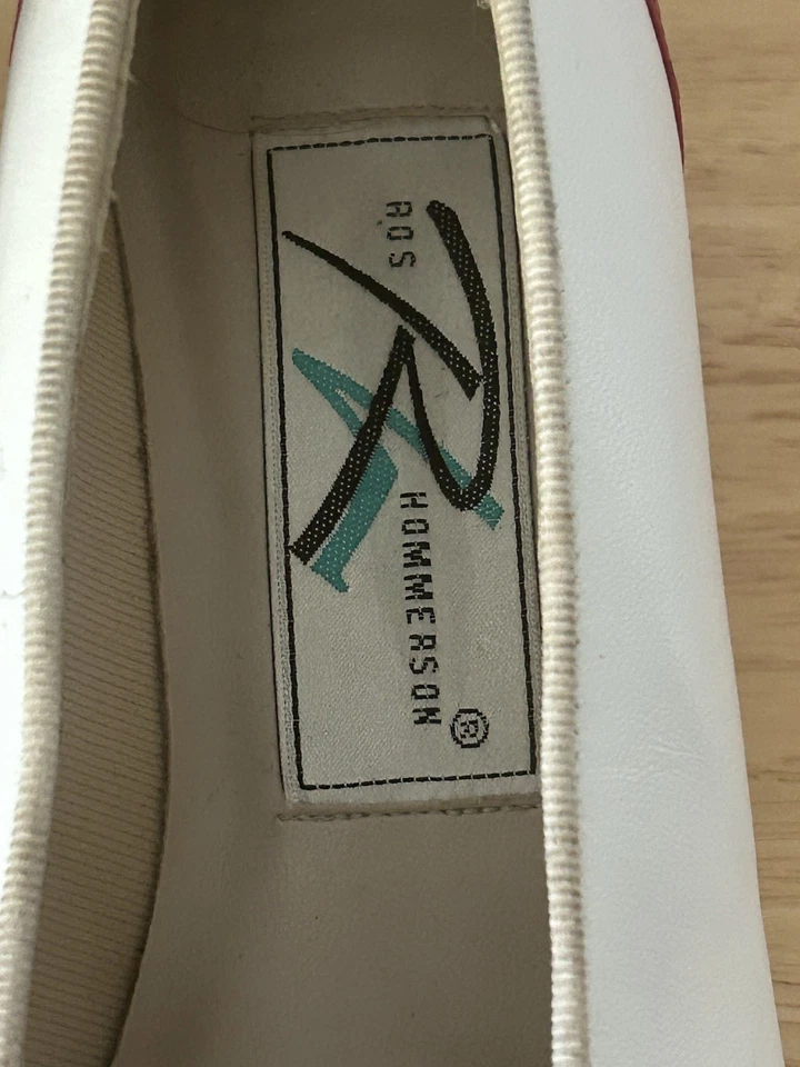 Кожаные туфли-лодочки Ros Hommerson в стиле крыла красно-белые старые деньги церковь - Изображение 4 из 4