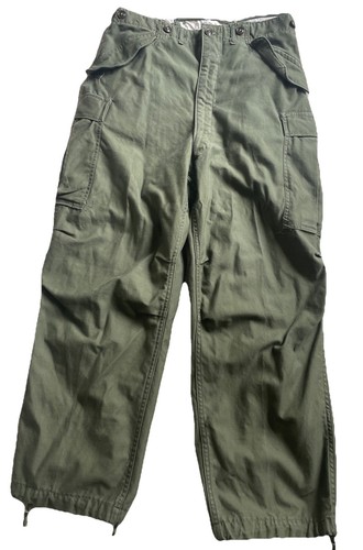 Vintage M-1951 US Military Field Cargo Style Pants-2060-A(Nov 1951)Medium34 X 30