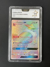 Carte Pokémon Secrète Corboss GX FA 223/214 Alliance Infaillible PCA9,5  PSA9,5