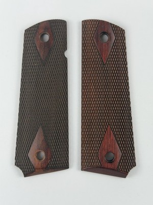 Colt 1911 45 Auto Factory NEW ROSEWOOD Double Diamond Grips