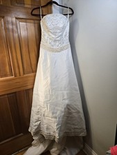 Mori Lee Beaded And Embroidered Almond Wedding Dress Sz 6