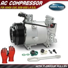 Ac Compressor With Clutch For Honda Civic 2016 2017 2018 2018 2020 2021 L4 2.0l Ac Compressor With Clutch For Honda Civic 2016 2017 2018 2018 2020 2021 L4 2.0l