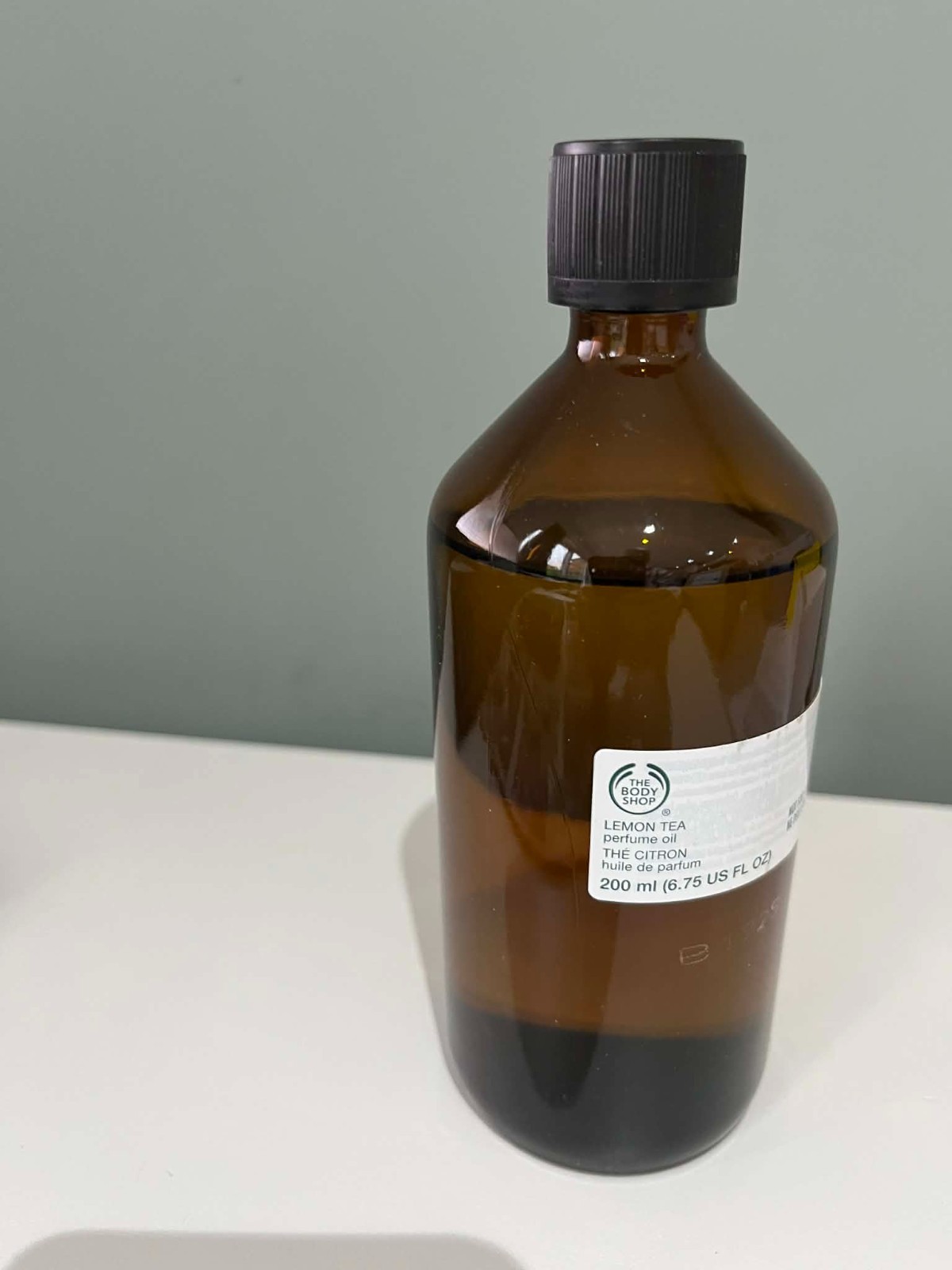 The Body Shop Lemon Tea Perfume Oil 200 ml ~ Discontinued ~ Rare