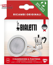 Bialetti Spare Parts, Includes 3 Gaskets and 1 Plate, Compatible with Moka Expre