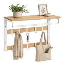 Wandgarderobe Hakenleiste Kleiderstange Hutablage Garderobe 10 Garderobenhaken