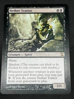 Magic the Gathering MTG Netherverräter Schwarze Zeitspirale Rare