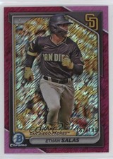2024 Bowman Chrome Prospects Fuchsia Shimmer Refractor 182/199 Ethan Salas 3gr