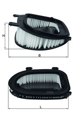 NEU - Mahle LX3541 Luftfilter FüR BMW-image