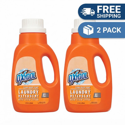 2 Pack LA's Totally Awesome Stain Lifter Liquid Laundry Detergent 42 fl oz Fresh