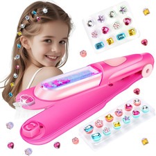Kids Hair Gem Stamper Kit, Bling Hair Jewels for Girls Toys, Hair Styling Tool w