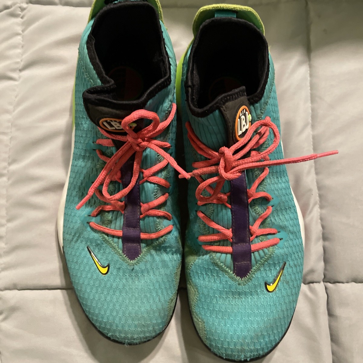 シューズ(男性用) Nike Lebron 16 Low \"Air Max Trainer 2\" Nike LeBron 16 Teal Low Air Max Trainer 2 2019 Men's Size US
