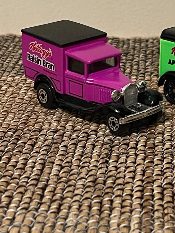 Kellogg's Cereal Matchbox Ford Model A, & Model T Delivery Trucks 1979/1989 - Image 3 of 4